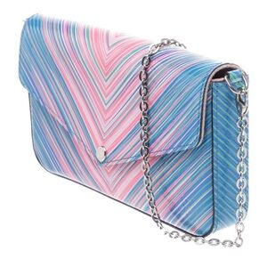 LV epi Felicie - colorful Striped Chain Shoulder Bag - Multi Pink Blue